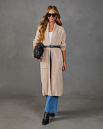 Loretta Knit Belted Long Line Cardigan