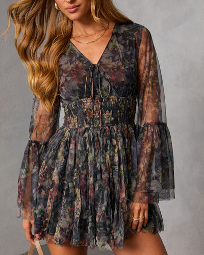 Dahliah Printed Fit And Flare Mini Dress – VICI