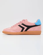Pink % Lorilai Faux Suede Lace Up Sneakers-6