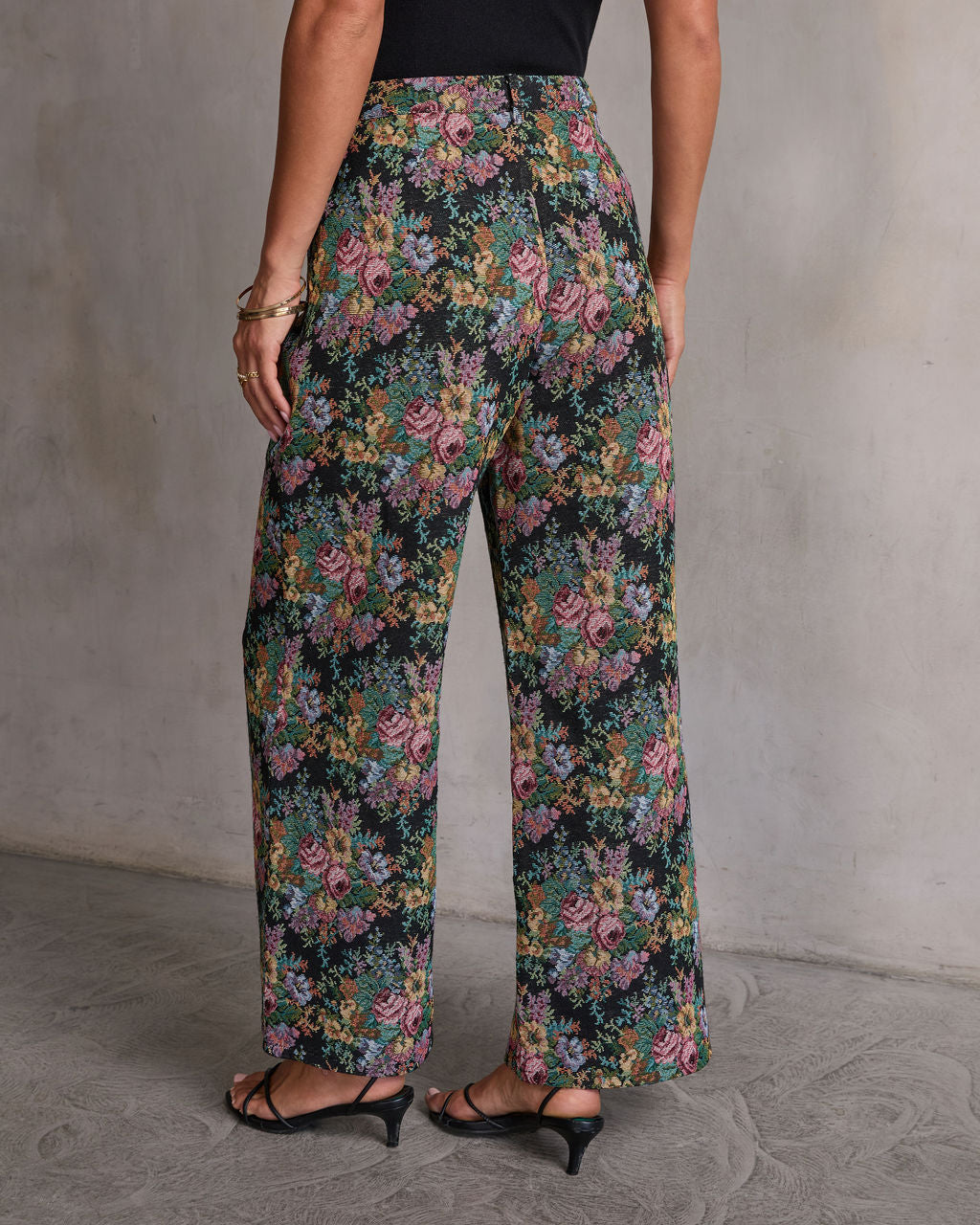Moment In Time Floral Tapestry High Rise Pants – VICI