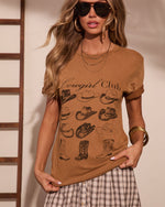 Cowgirl Club Graphic Short Sleeve Graphic Tee