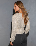 Mairah Sequin Embellished Top