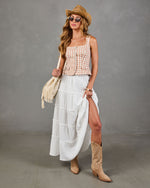 Dakota Drift Cotton Gingham Print Tank Top