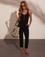 Uptown Summer Linen Blend Jumpsuit
