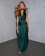 Casadee Satin Cowl Maxi Dress