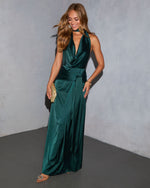 Casadee Satin Cowl Maxi Dress