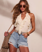 Prairie Spell Ruffle Floral Lace Top