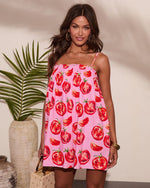 Sunny Harvest Novelty Fruit Print Mini Dress