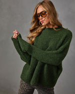 Daija Ribbed Knit Mock Neck Sweater