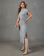 Perrine Knit Turtleneck Midi Dress