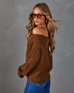 Always Darling Knit Off the Shoulder Sweater