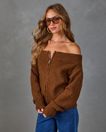 Always Darling Knit Off the Shoulder Sweater