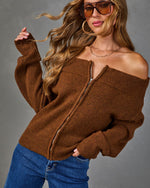 Always Darling Knit Off the Shoulder Sweater