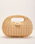 Villa Weekend Woven Straw Crossbody Bag