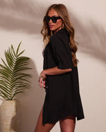 Whispered Coast Button Down Top