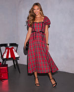 Peppermint Wishes Plaid Maxi Dress