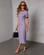 Gentle Glow Bodycon Knit Midi Dress