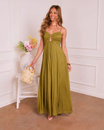 Emarah Cut Out Fit And Flare Midi Dress