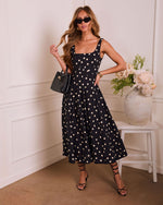 Subtle Allure Polka Dot Maxi Dress