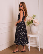 Subtle Allure Polka Dot Maxi Dress
