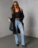 Black % Homebound Knit Duster Cardigan-1