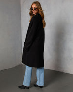 Black % Homebound Knit Duster Cardigan-4