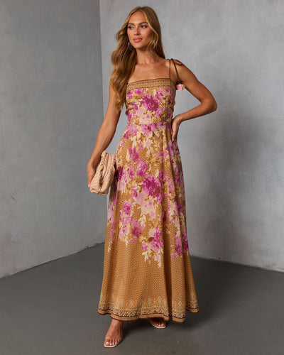 Solienne Printed Fit and Flare Maxi Dress VICI Solienne Printed Fit and Flare Maxi Dress VICI