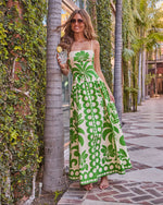 Resort Radiance Floral Tropical Print Maxi Dress