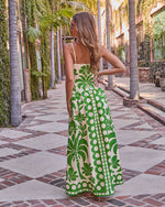Resort Radiance Floral Tropical Print Maxi Dress