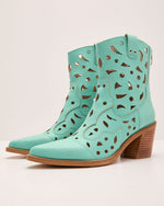 Dusty Ember Laser Cut Western Booties