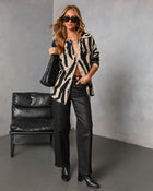 Safari Printed Pocketed Shacket