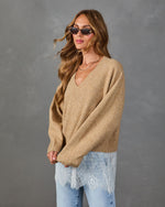 Favorite Girl Knit Lace Hem Twofer Sweater