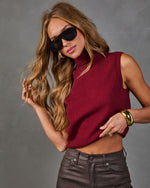 Effortless Charm Knit Sleeveless Turtleneck Sweater