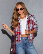 Frost Charm Plaid Print Jacket