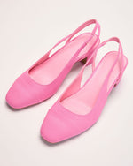 Pink % Vaila Denim Kitten Heels-2