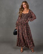 Sunflower Story Floral Maxi Dress