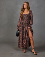 Sunflower Story Floral Maxi Dress