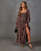 Sunflower Story Floral Maxi Dress