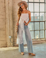 Barefoot Heiress Lace Flyaway Tunic Top