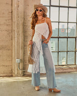 Barefoot Heiress Lace Flyaway Tunic Top