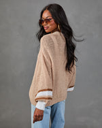 Bookstore Run Color Block Open Knit Cardigan