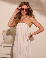 Daily Leisure Relaxed Striped Jumpsuit