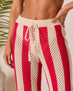 Zenya Cove Crochet Striped Cover Up Pants