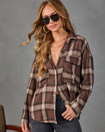 Norina Plaid Button Down Top