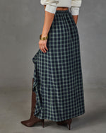 Harvest Social Plaid Maxi Skirt