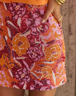 Orchard Lane Embellished Floral Mini Skirt
