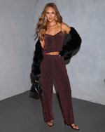 Moon Melt Tiered Lurex Top