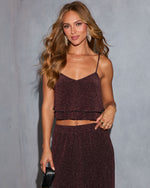 Moon Melt Tiered Lurex Top