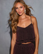 Moon Melt Tiered Lurex Top