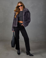 Call Me Darling Shaggy Faux Fur Jacket